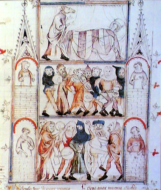 Medieval illustration symbolizing a carnival period